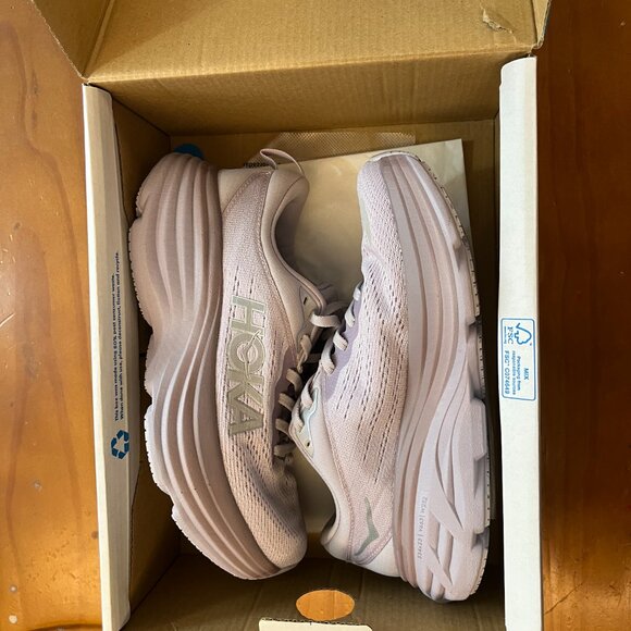 Hoka One One Women's Purple and Grey Trainers - Picture 3 of 8